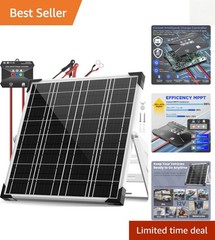Versatile 12V 20W Solar Charger Kit for Marine, Automotive, and Outdoor Use