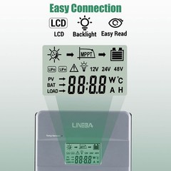 12/24V 10-100A MPPT PWM Solar Panel Regulator Battery Charge Controller Inverter