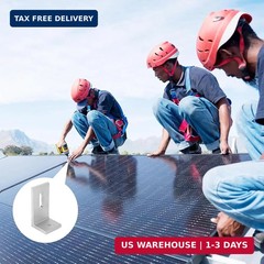 L Foot Solar Mount,Aluminum Alloy Photovoltaic Solar Panel Mounting L Brackets f