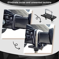Hitch Tightener Anti-Rattle Stabilizer for 1.25″ and 2″ Hitches Used in Heavy Du