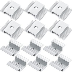 12 Pack Aluminium Solar Panel Mounting Brackets Solar Panel Clamp Kit 1.06