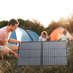 110 220 400W Solar Panel Kit Foldable for Portable Power Stations Refurbished