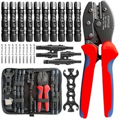 Solar Crimper Tool Kit with Y Connector – 24 PCS Solar Tools for PV MC4 Conne…