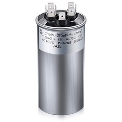 30/5 MFD uF 370/440V CBB65 Dual Run Round Capacitor for AC Motor, HVAC Capaci…