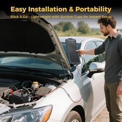 Durable 12V Solar Battery Charger with Built-in Controller for All Vehicles
