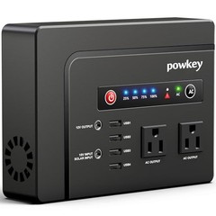 powkey Portable Power Station 200W 146Wh Solar Generator