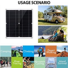 SOECOPO 15000W Complete Solar Power Kit | 300W Panel + Controller + Inverter