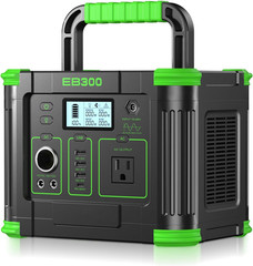Portable Power Station 330W, 288.6Wh Solar Generator | 60W USB-C PD Output, 120V
