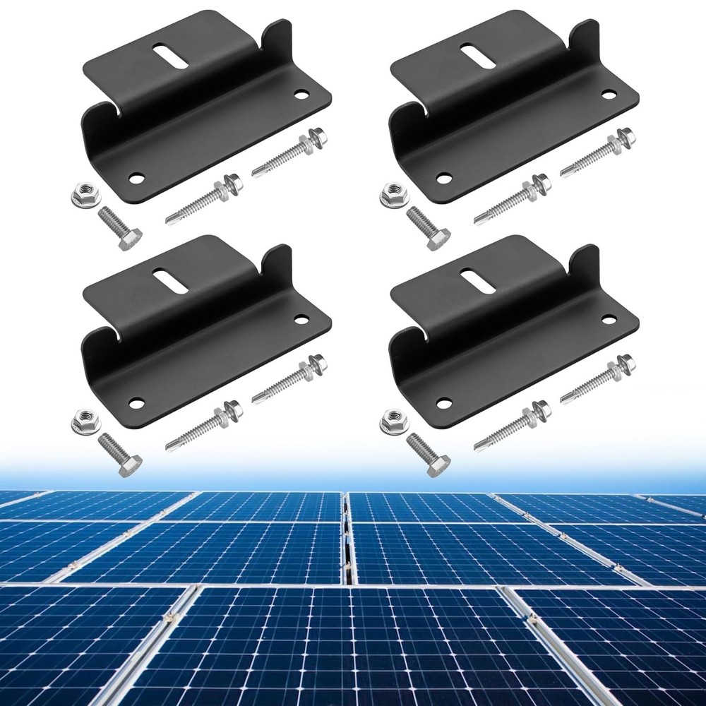 Anbte 4PCS Solar Panel Mounting Z Brackets, Aluminum Solar Panel Mounting Bra…