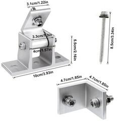 2/4/6x Roof Adjustable Solar Panel Mounting Brackets Kit System for Solar Panels