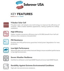 SolarEver 410W 108-Half Cell Mono Solar Panel – PICK UP ONLY