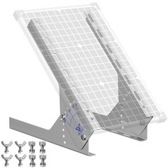 Solar Panel Mount Stand: 13.8in Immortal Steel Adjustable Angle Bracket – Rac…