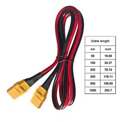 XT90 Female to Female Power Cable 10AWG for Solar Charging Use