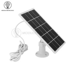 8W 5V Microcrystal Solar Panel + Mounting Bracket For Security Camera Water Pump