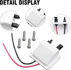 Solar Cable Entry Gland Box 1FT 10AWG Waterproof UV Resistant for RVs Boats