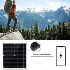 10000W Power Inverter Solar Generator With 300W Solar Panel Home Complete Set8yH