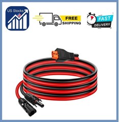 10AWG Tinned Copper Wire XT60i to Solar Panel Connector Extension Cable 10FT
