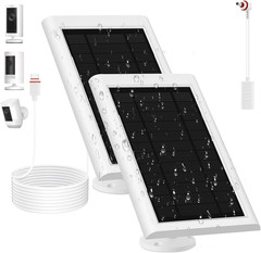 Solar Panel for Ring Camera(2Nd Generation), 2 Pack 5W Solar Panel with 10FT/3M
