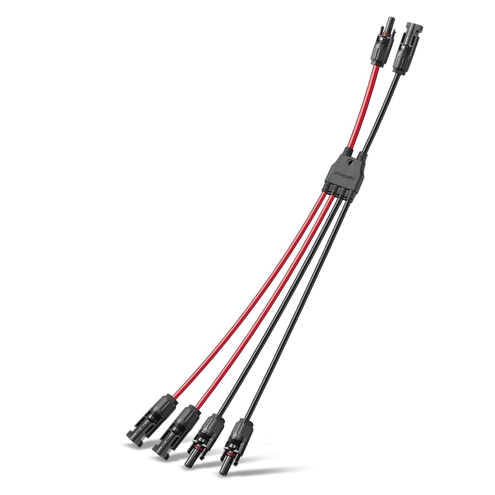 Solar Panel Connectors 2 to 4 Y Branch 10AWG MFF/FMM Parallel Cable Connectors