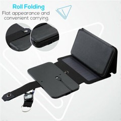 100W USB Portable Solar Panel Folding Power Bank Outdoor Camping Phone Charger
