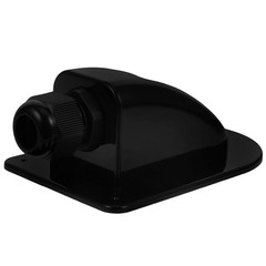 Single Hole Solar Cable Entry Box for Rv and Solar Panel Wiring Black Plastic
