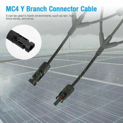 USA Solar Panel Y Branch Cable Connection Waterproof Adapter Connector Extension