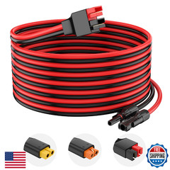 Solar to Anderson Charge Extension Cable 12AWG 30FT Anderson Solar Cable Solar C