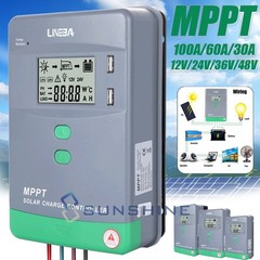 MPPT Solar Panel Charge Controller 12V/24V/48V/36V LifePO4 Regulator Auto Track