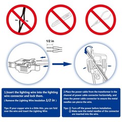 Low Voltage Wire Connectors – Landscape Light Connectors 12-18 Gauge UL Liste…