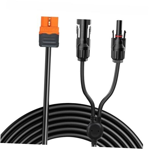 12AWG 10Ft Solar to Extension Cable, Tool-Free Solar Connector to-F XT60i 10FT