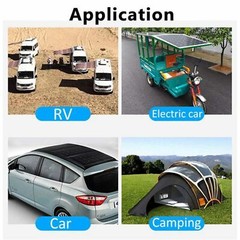 100A 12V Battery Charger 300 Watts Solar Panel Kit with Controller Caravan Boat