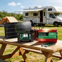 Grennova 500W Off-Grid Solar System 60W Panel 60A MPPT Dual Voltage Inverter