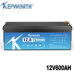 12V 600AH LiFePO4 Lithium Battery 200A BMS 15000+cycles RV Solar Panel Off-grid