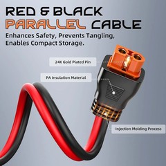 10FT 10AWG Solar to Xt60I, 3 6 10 16 20 25FT Solar Panel Connector to Xt60I-F A