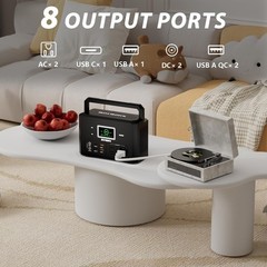 Compact 200W Power Station: Multi-output Convenience for Camping & Emergencies