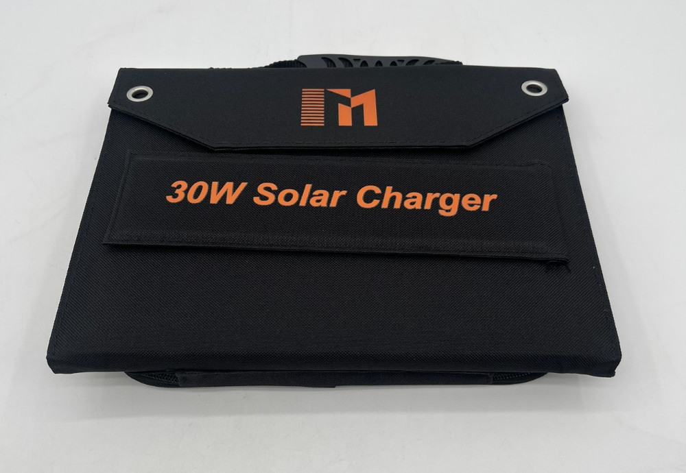 Mesuvida 30w Portable Solar Panel Charger Ports, 18v Mc4 Higher Dc/qc