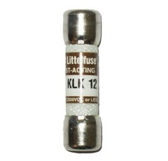 (2) QTY Littelfuse KLK 12 Amp 500VDC / 600VAC (littlefuse) 10mmx38mm Midget Fuse
