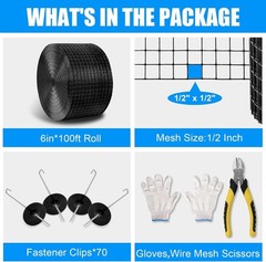 Durable 6in x 100ft PVC-Coated Bird Guard – Weather-Resistant for Solar Panels