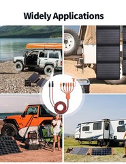 7-in-1 Solar Panel Connector Kit, Universal M-C-4 Cable to DC 8mm XT60 Anders…