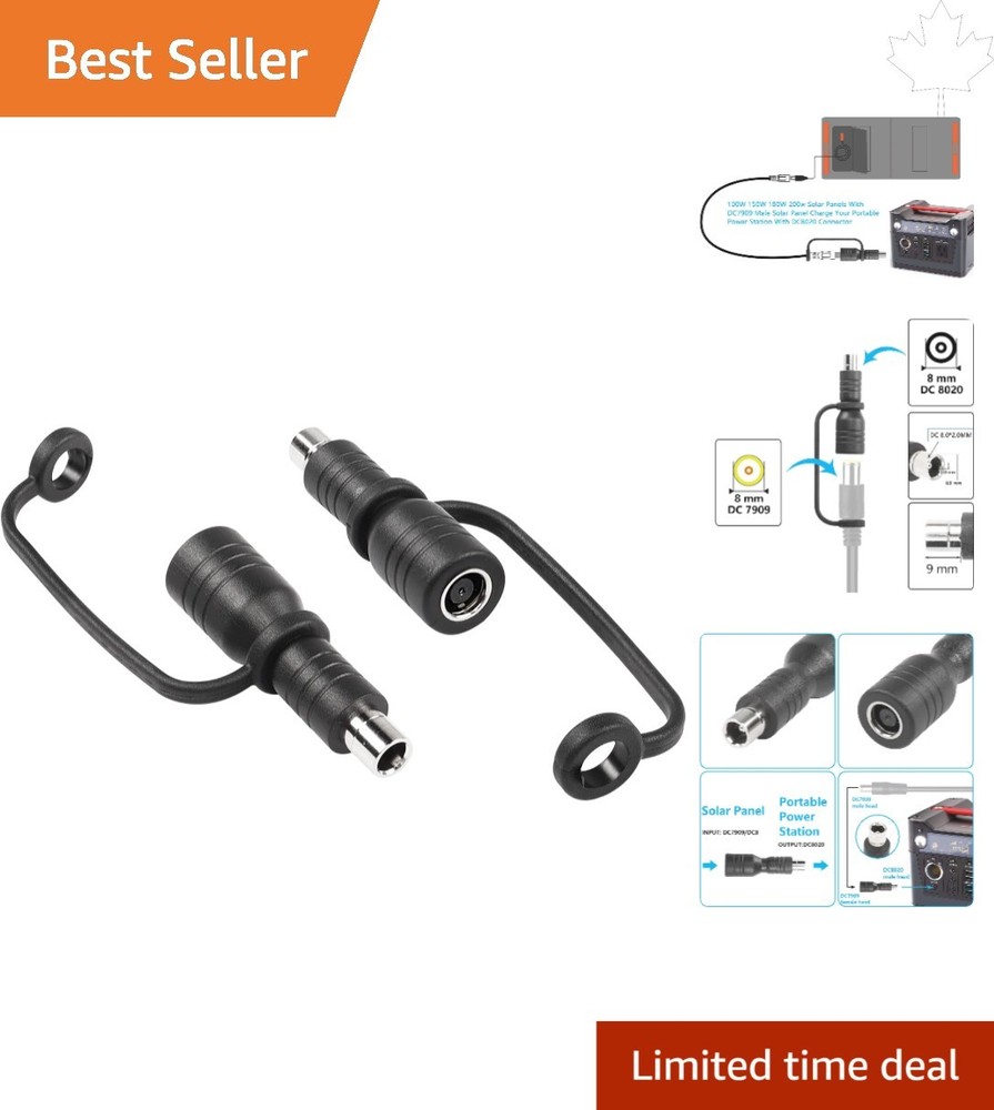 Durable DC7909 Female to DC8020 Male Solar Adapter – Perfect for Outdoor Use