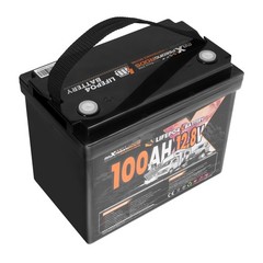 Marine RV Boat 12V 100Ah LiFePO4 Battery BMS Series Parallel Expandable