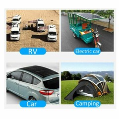 100W 80W 50W Solar Panel Kit 12V Battery Charger w/30A LCD Controller Camping RV