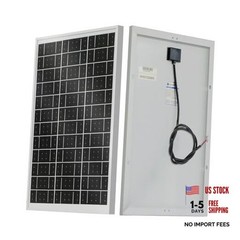 Solar Panel 18V Monocrystalline Waterproof Panel for Charging 12V Battery 25W