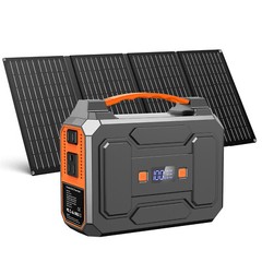 100W Solar Generator Portable Power Station Battery Charger with 40W Solar Panel