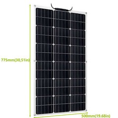 150W 600W 1200W Flexible Mono Solar Panel 12V Portable for RV Camping Home Boat