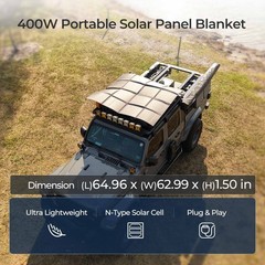 Renogy 400W Solar Panel Blanket N-Type Portable Foldable ‌Certified Refurbished