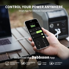Dabbsson Portable Power Station 300W 298Wh LiFePO4 w/ 120W Folding Solar Panel
