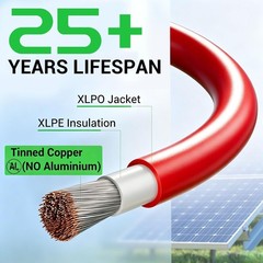 Weatherproof 30FT 10AWG Solar Cable Set for Efficient Photovoltaic Connections