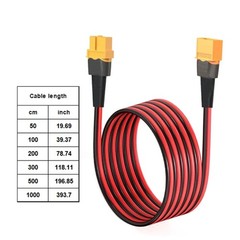 10AWG Male to Female Power Extension Cable for Battery Wiring Use