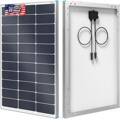 Renogy Solar Panel 100 Watt 12 Volt, High-Efficiency Monocrystalline PV Module P